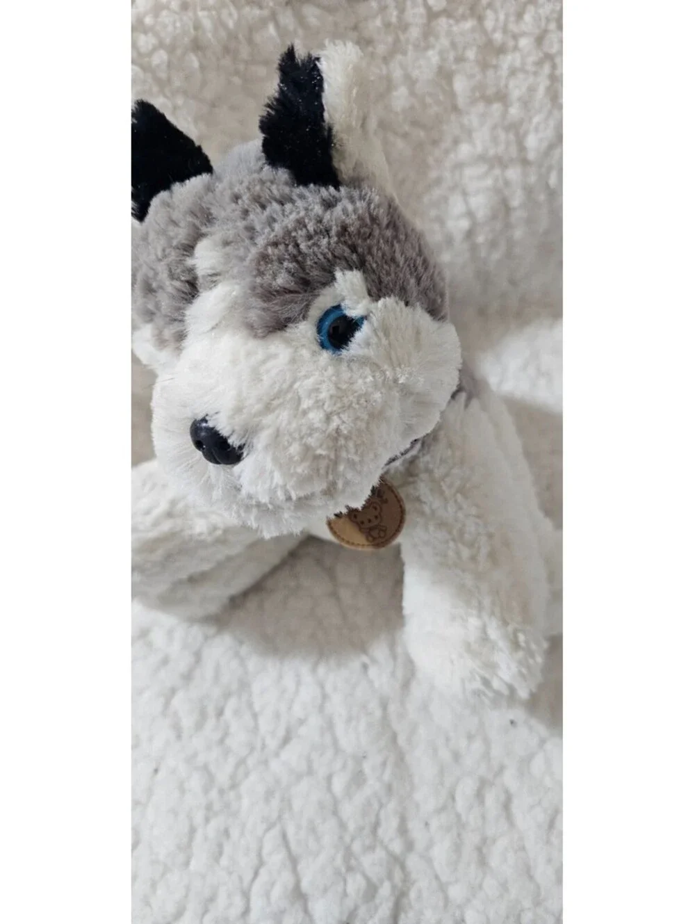 Ming Ren Husky Dog Plush Toy Bean Bag Stuffed Animal 5